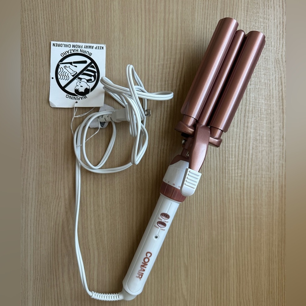Conair Rose Gold Triple Barrel Hair Waver